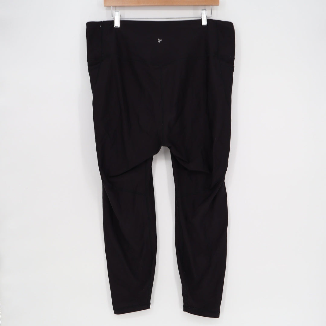 Old Navy Active Powersoft High Rise Leggings Black XXL Go-Dry Side Pockets