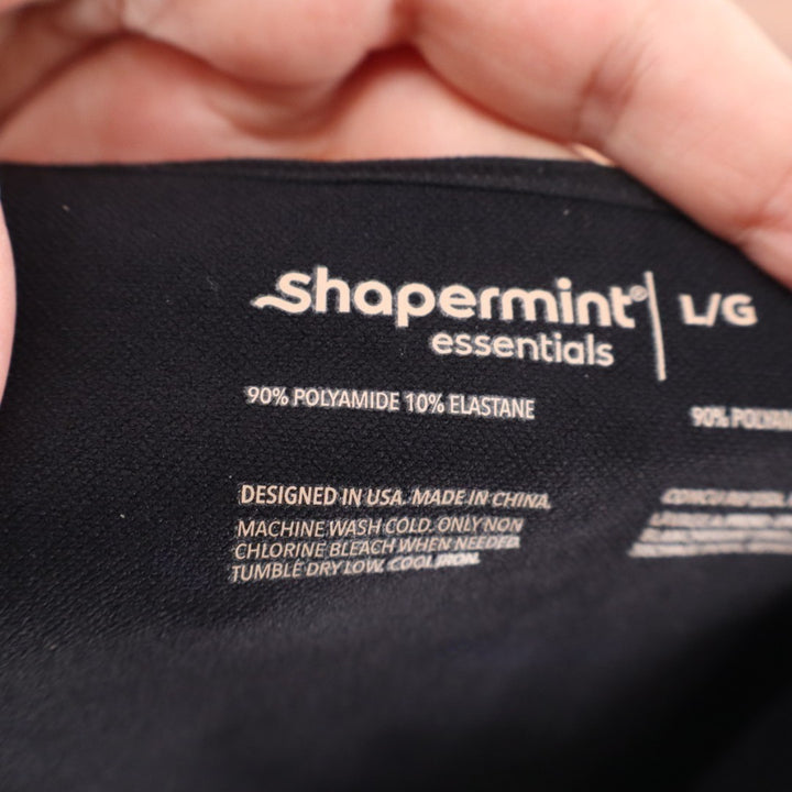 Shapermint Essentials All Day Every Day Scoop Neck Cami Womens L Black Shapewear