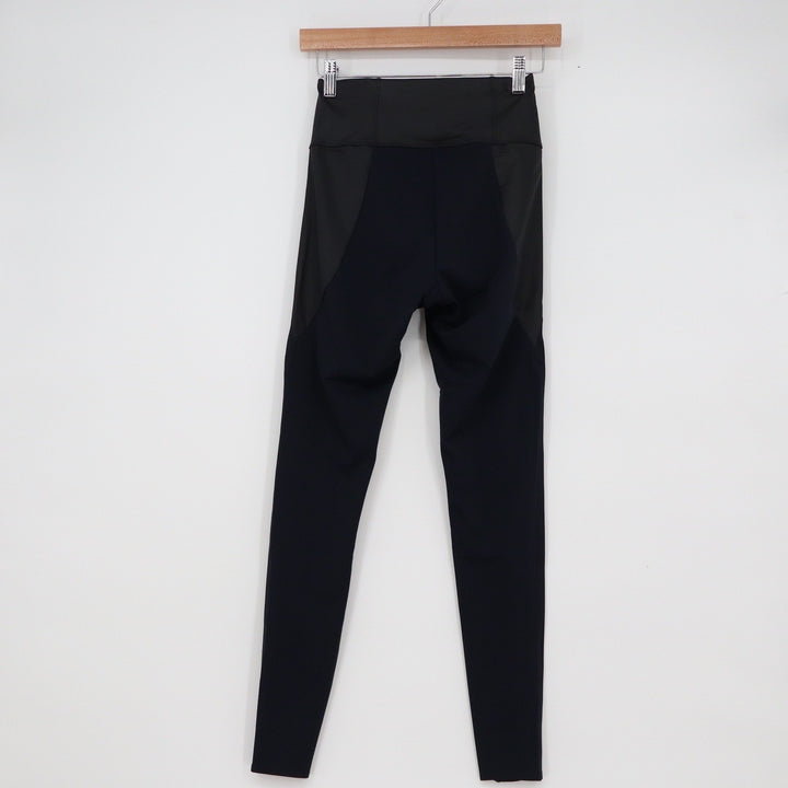 ADAY Throw It Higher Leggings Navy Blue High Rise Zipper Pockets XS
