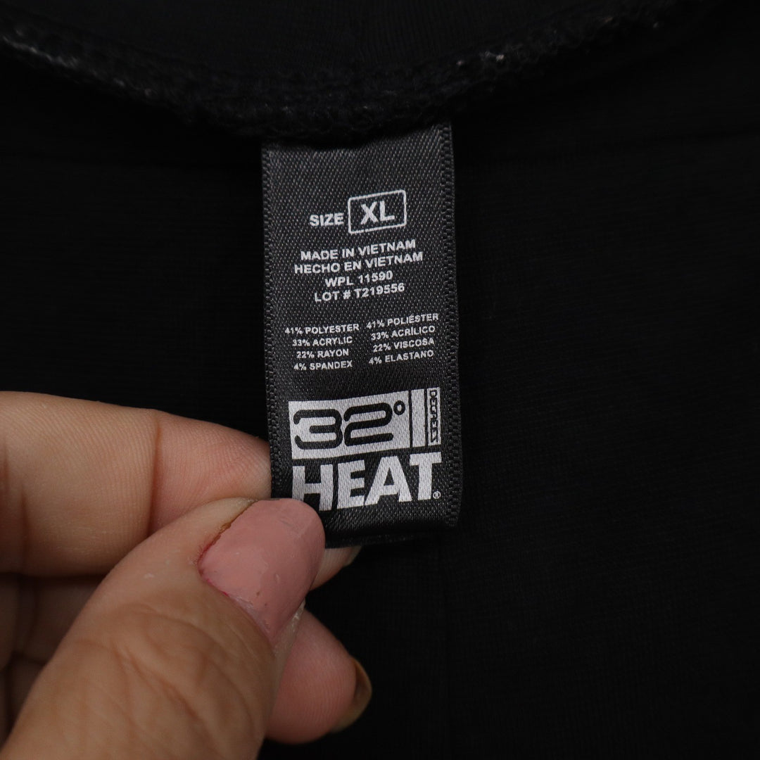 32 Degrees Heat Womens XL Black Thermal Leggings Base Layer Pants
