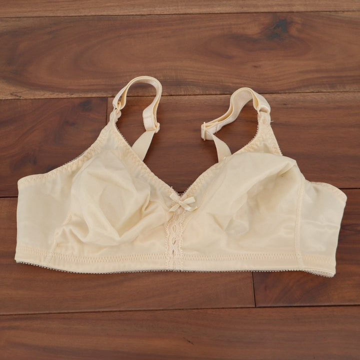 Bali Double Support T-Shirt Bra Women 36B Nude Stretch Adjustable Strap Wireless