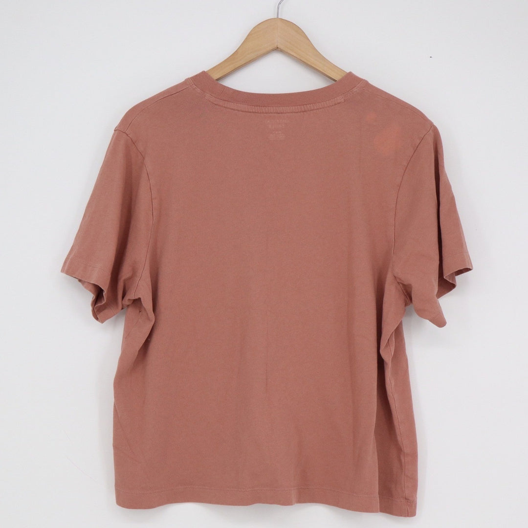 American Eagle New York Graphic T-Shirt Terracotta Pink Womens Size Medium