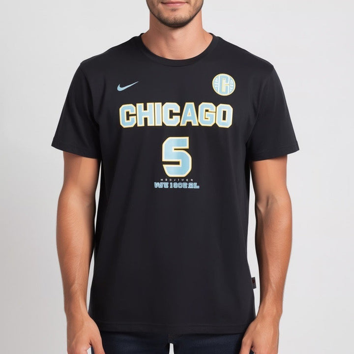 Nike Chicago Sky Angel Reese 5 Explorer Edition Black T-Shirt XL NEW