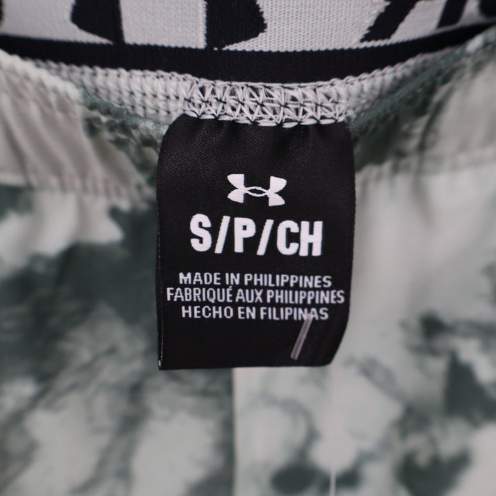 Under Armour Mens Vanish Woven 6in Print Shorts Green White Size S