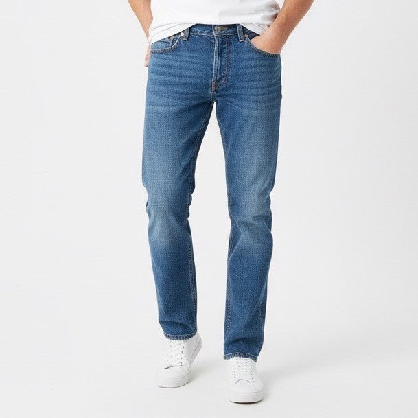 Levi's 505 Jeans Mens 31X30 Blue Denim Cotton Preppy Medium Wash Straight Leg