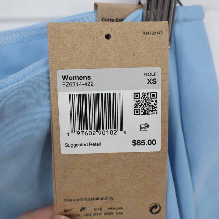 Nike Golf Dri-FIT Victory Skort Light Blue Womens XS New