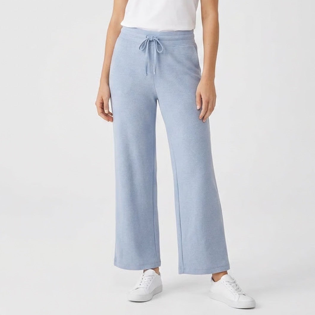 Yogalicious Girls Scuba Lanston Pant Light Blue Wide Leg Joggers Size L 12
