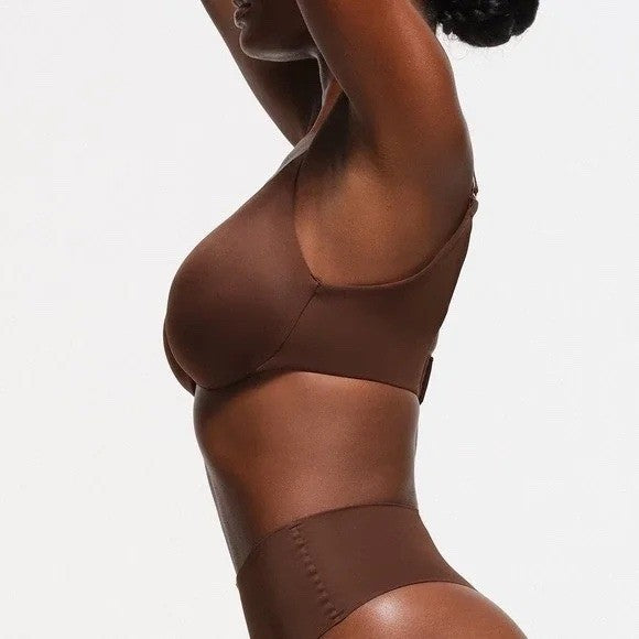 SKIMS Smoothing Intimates Full Coverage Lightly Lined Bra Cocoa Size 44D