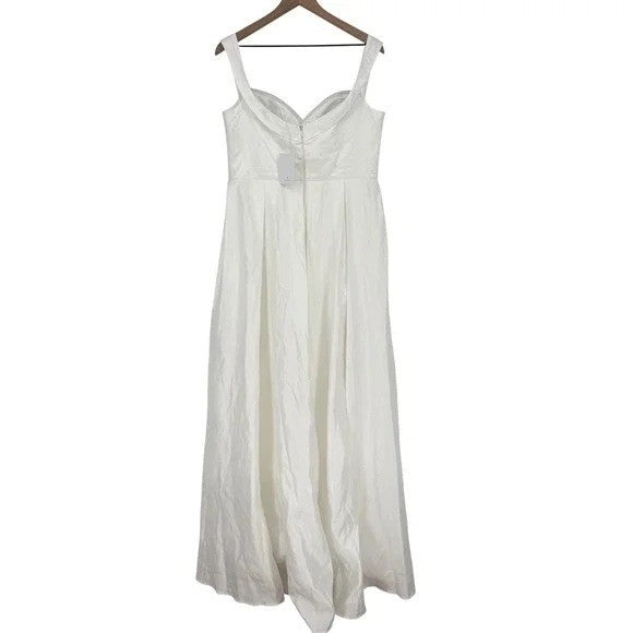 Lulus Extraordinary Vow White Off-The-Shoulder Maxi Dress With Pockets Size XL
