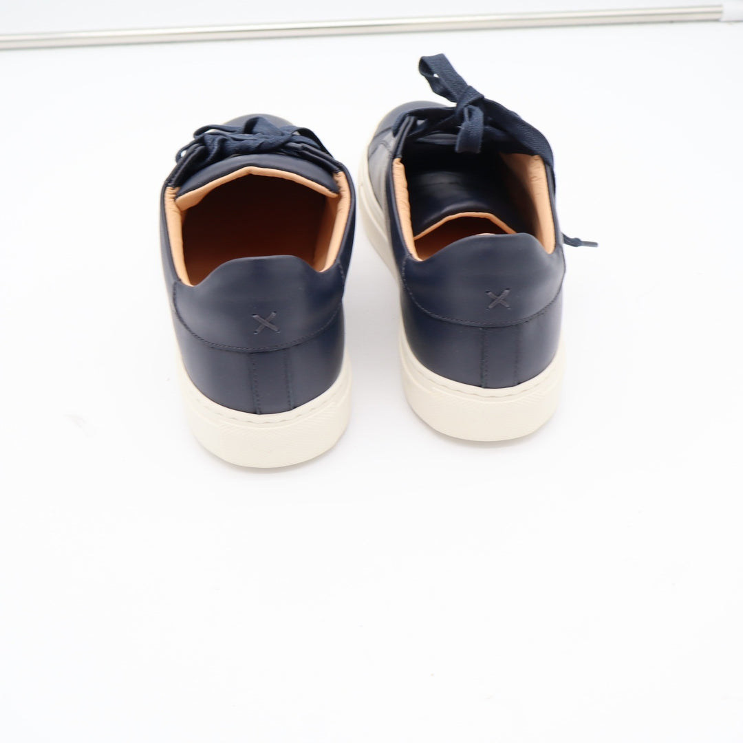 Margaux The Sneaker Navy Calf Leather Low Top Lace Up Shoes 39.5 M New In Box