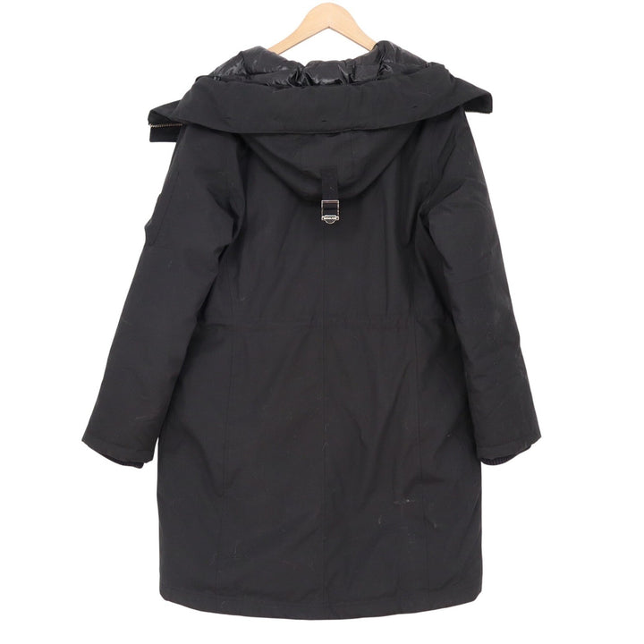 Michael Michael Kors Black Down Filled Hooded Parka Jacket Gold Hardware L