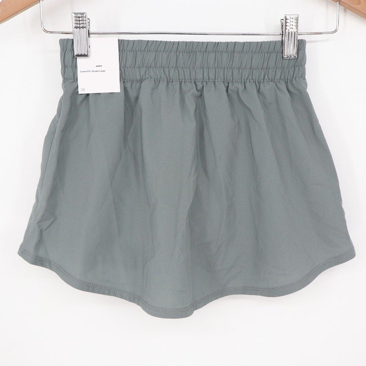 Nike One Dri-FIT Girls Training Skort Smoke Grey Size L