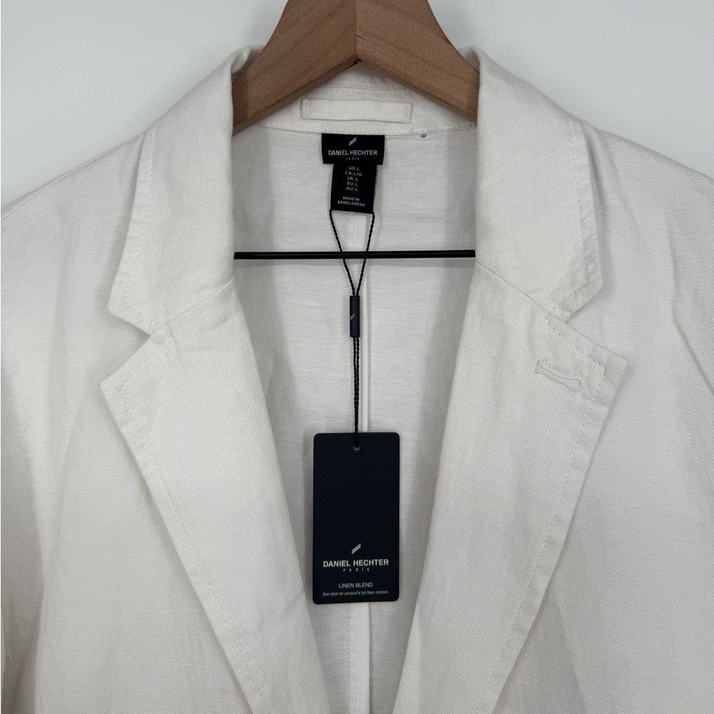Daniel Hechter White Linen Blend Jacket Men's Size L