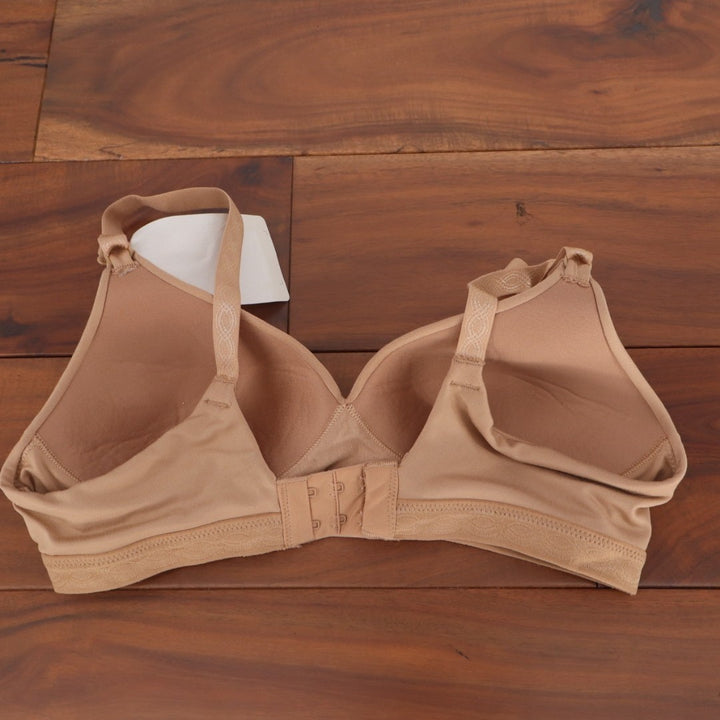 Warners Simply Perfect Super Soft Wirefree Bra Womens 34A Nude Adjustable Strap
