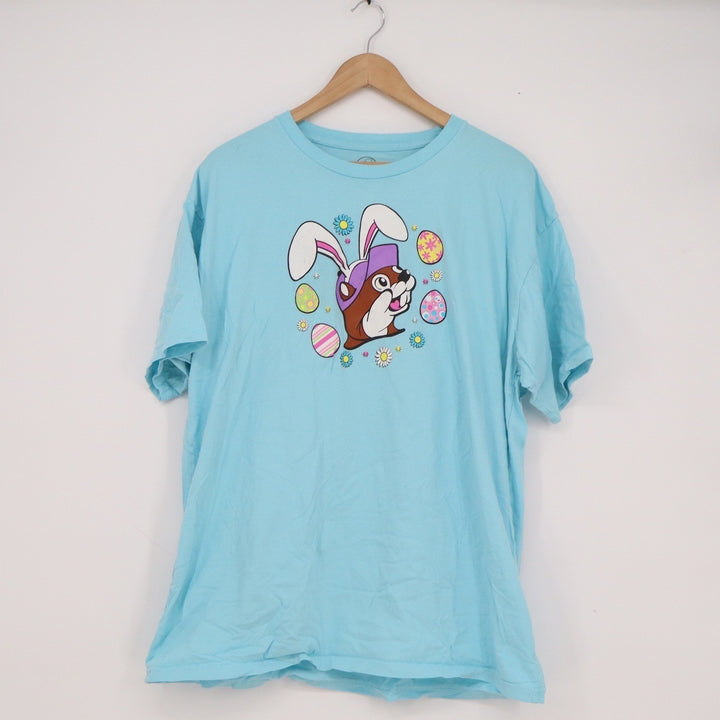 Buc-ee's Easter 2023 Did Some Bunny Say Buc-ee's Blue T-Shirt Mens XL Beaver