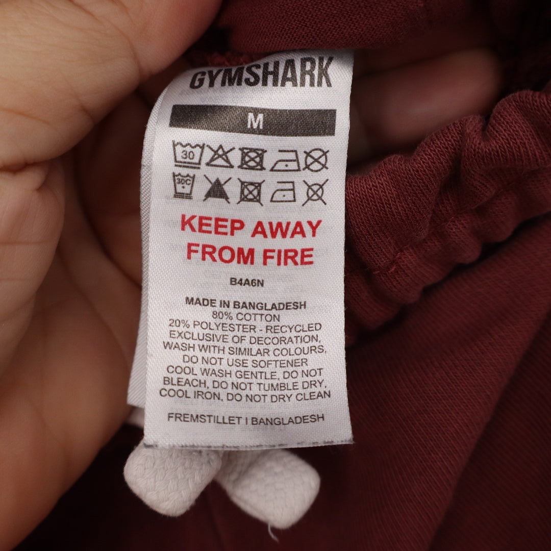 Gymshark Lifting Club Burgundy Joggers Sweatpants Size M