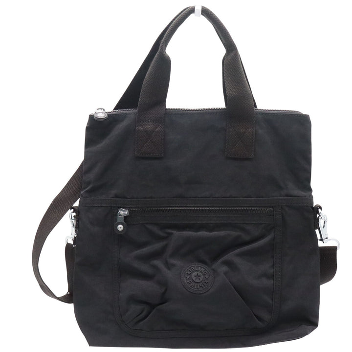 Kipling Asseni Mini Tote Bag Black Noir Nylon Crossbody Handbag