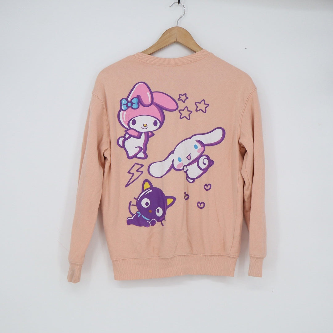 Sanrio Hello Kitty and Friends Kindness Matters Peach Sweatshirt XS Kuromi 2024