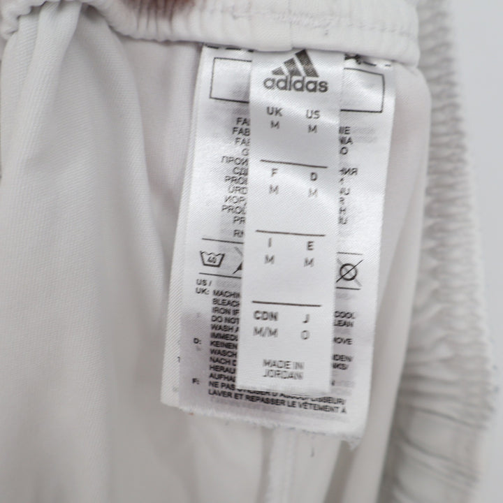 Adidas Aeroready Mens White Soccer Training Shorts Size M Striped Athletic