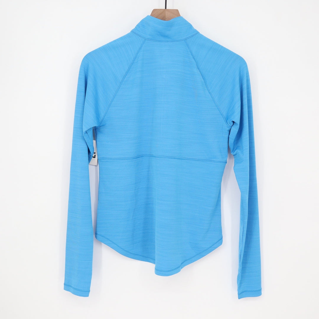 DSG Movement Womens S Aqua Blue Heather 1/4 Zip Pullover NEW