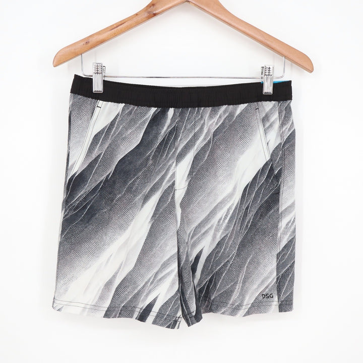 DSG Boys Agility Short Pure White AI Formation Abstract Print Size L 14-16 NEW