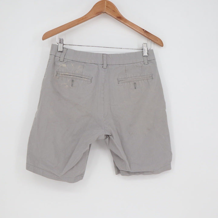 Denim Co. W30 Gray 4 Way Stretch Straight Fit Casual Shorts