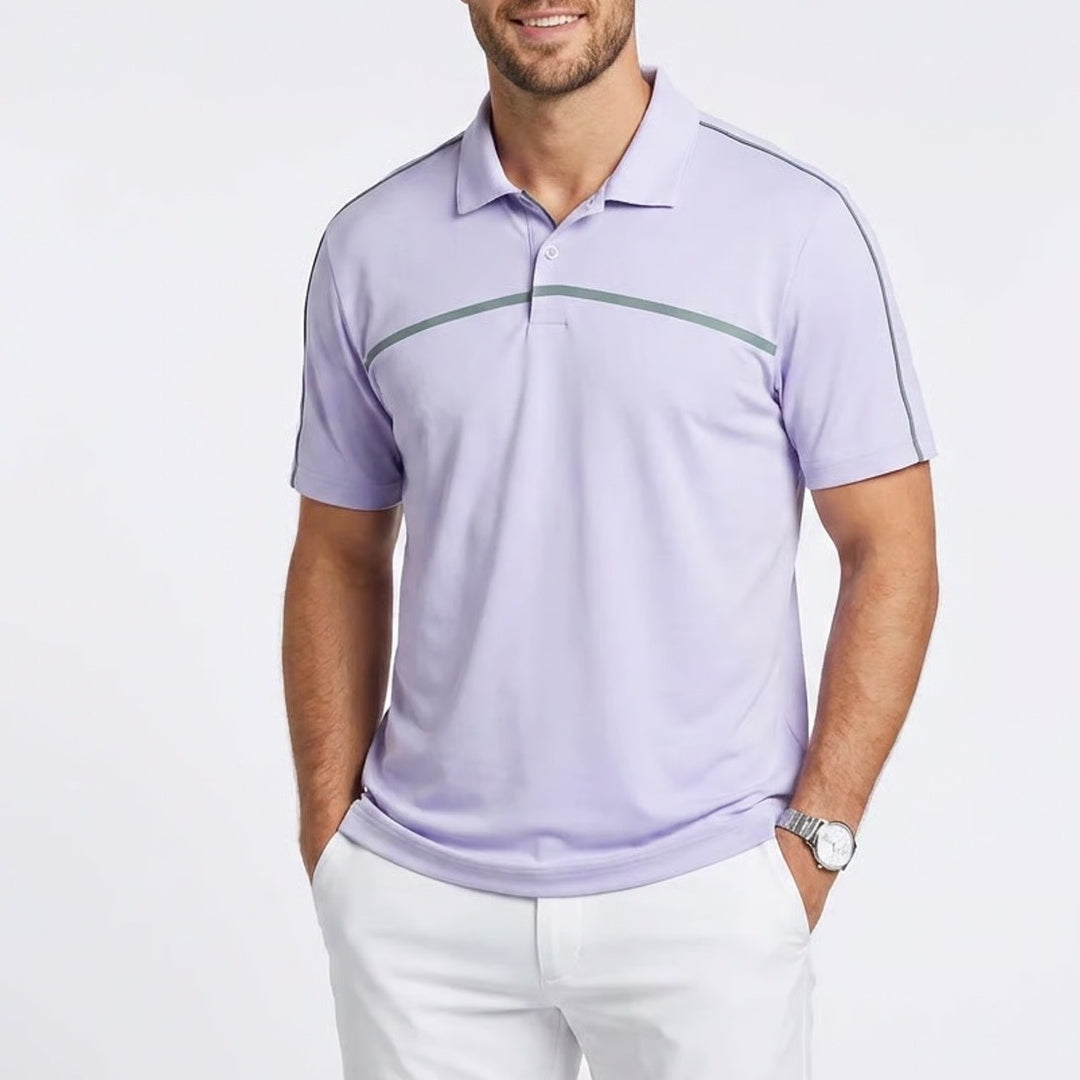 Adidas Mens Puremotion CoolMax Golf Polo Shirt Purple Large