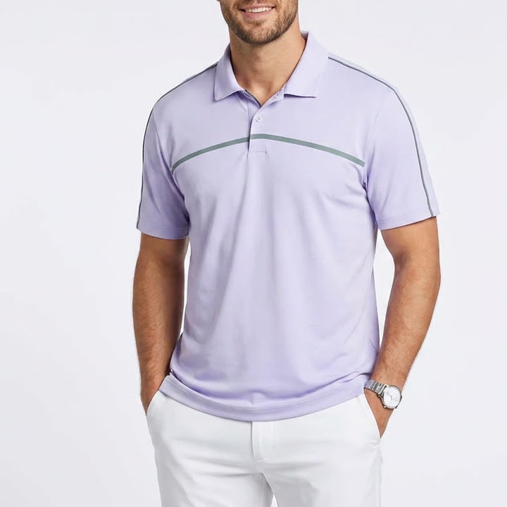 Adidas Mens Puremotion CoolMax Golf Polo Shirt Purple Large