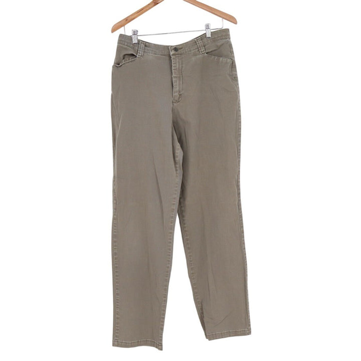 Lee Khakis Jeans Men 34 Brown Denim Preppy Mid Rise Pockets Straight Leg Outdoor