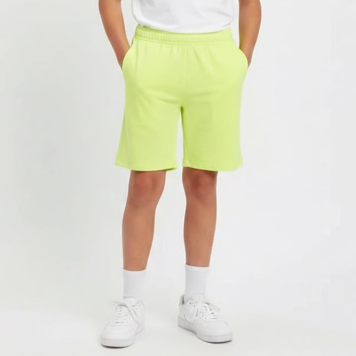 DSG Boys Agility Short Light Lime Neon Yellow Athletic Shorts Size Large 14-16
