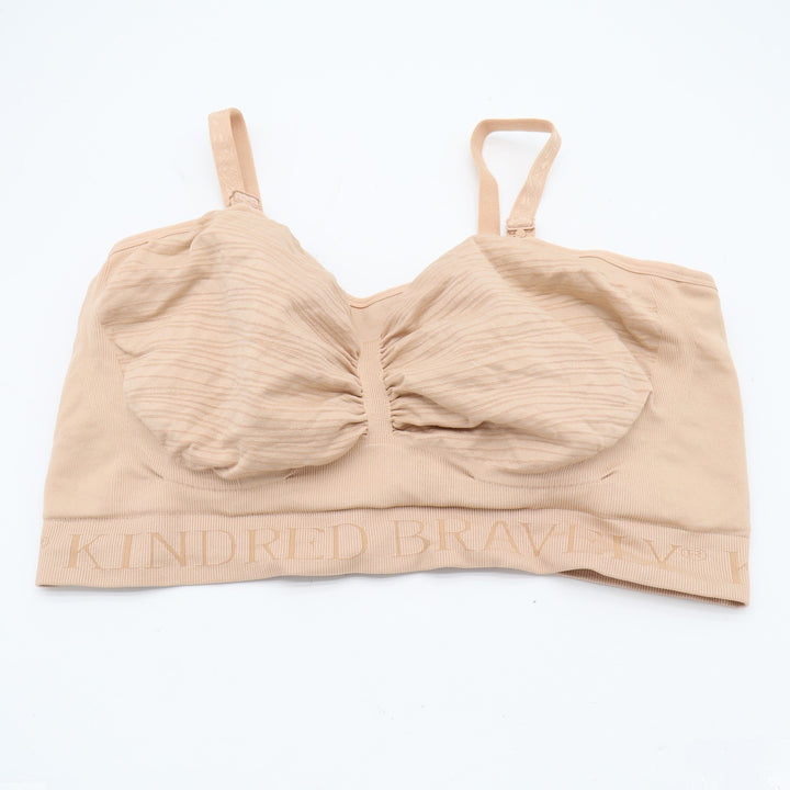 Kindred Bravely Sublime Hands-Free Pumping Bra Beige XXL Seamless Wirefree