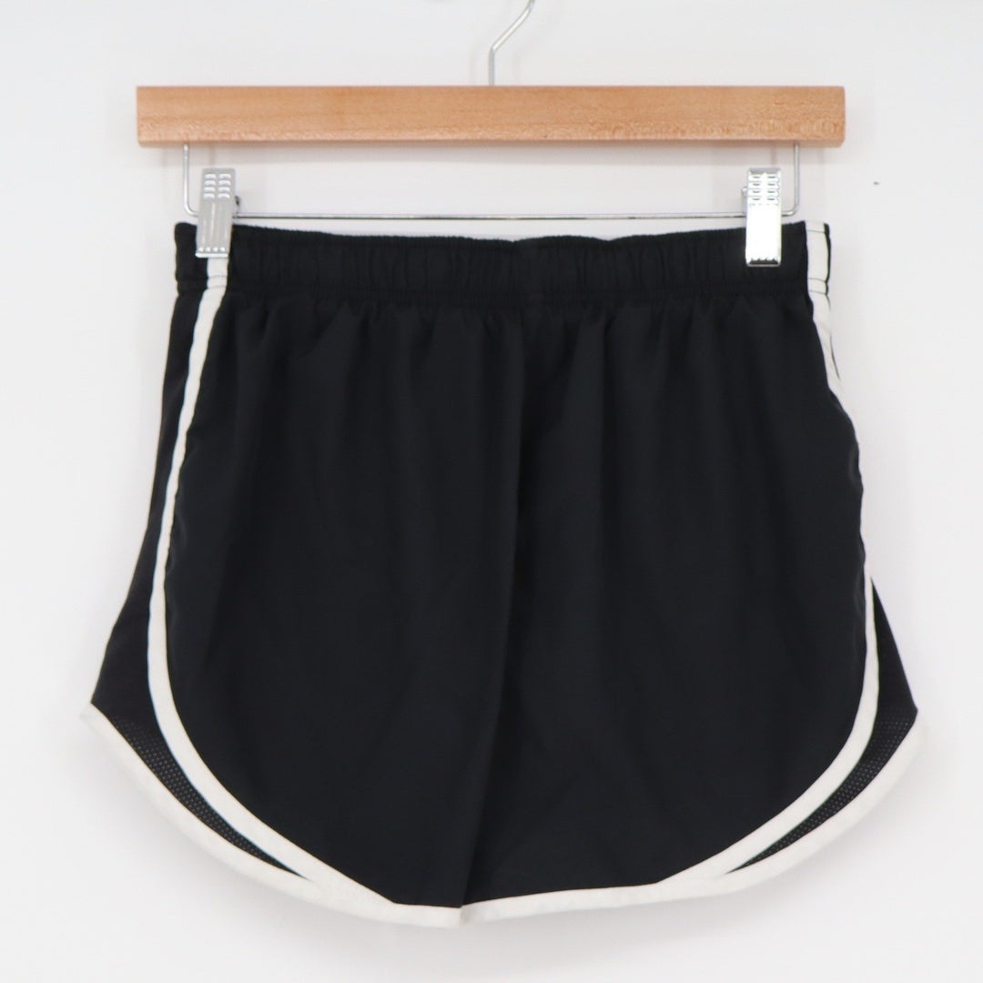 Nike Dri-FIT Tempo Running Shorts Black White Womens Small Athletic Gym