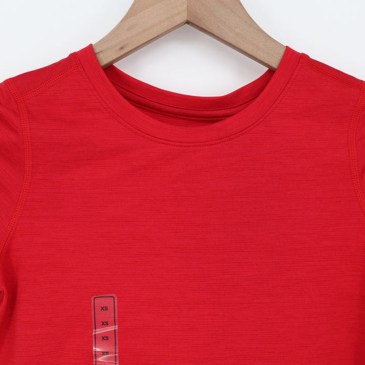 DSG Boys XS 6-7 Movement Tee Team Red Heather Moisture Wicking Shirt