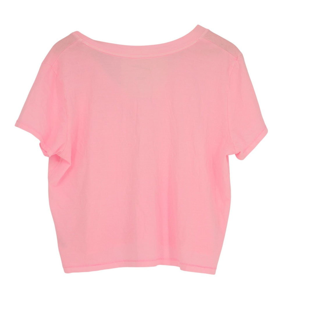 Universal Thread Shrunken T-Shirt Womens XL Pink V-Neck Short Sleeve Pullover