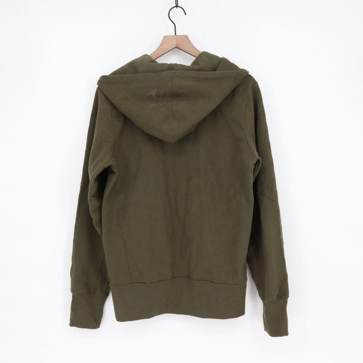 American Giant Diamond Stitch Classic Full Zip Hoodie Mens Small Olive Green