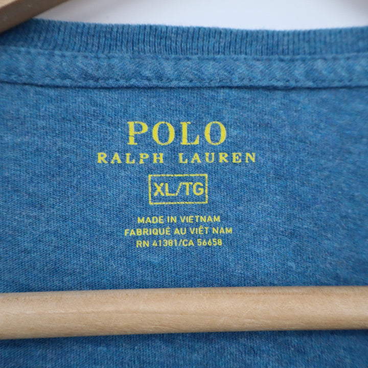 Polo Ralph Lauren T-Shirt Mens XL Classic Fit Blue Embroidered Pony Excellent