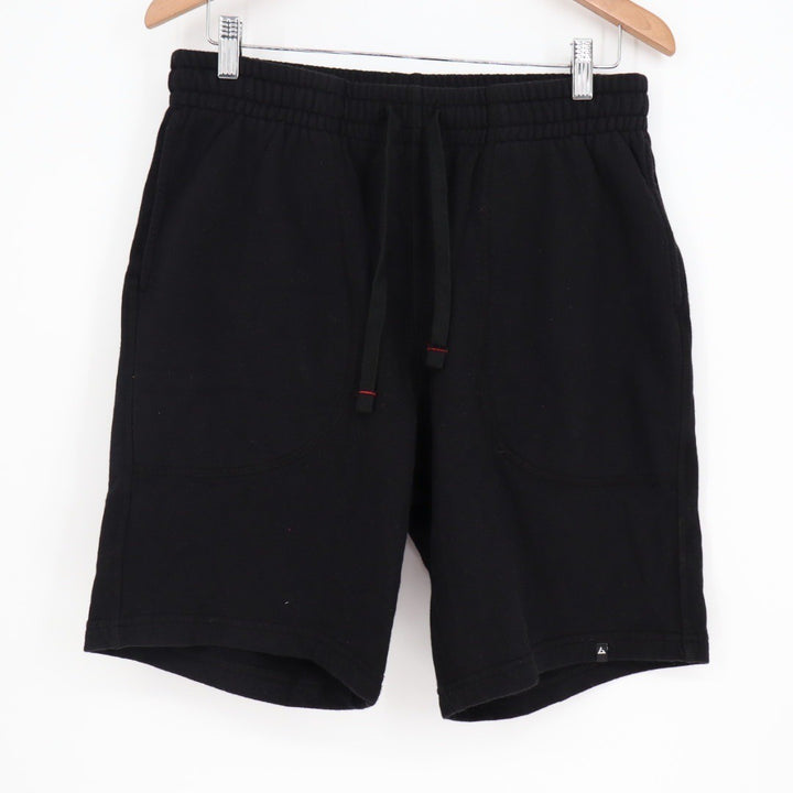 American Giant Mens Sweatshort Black Cotton Elastic Waist Drawstring Size M