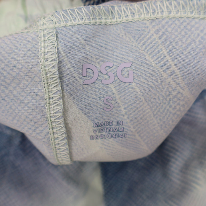 DSG Mens 6" Agility Short Navy Lime Abstract Print Size S DAM15104PRT New