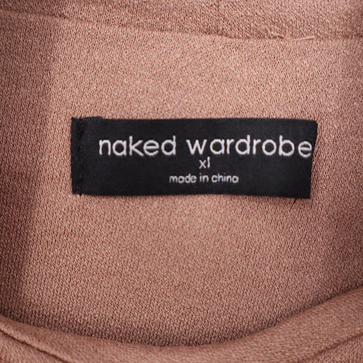 Naked Wardrobe Mauve Brown Turtleneck Long Sleeve Bodice XL