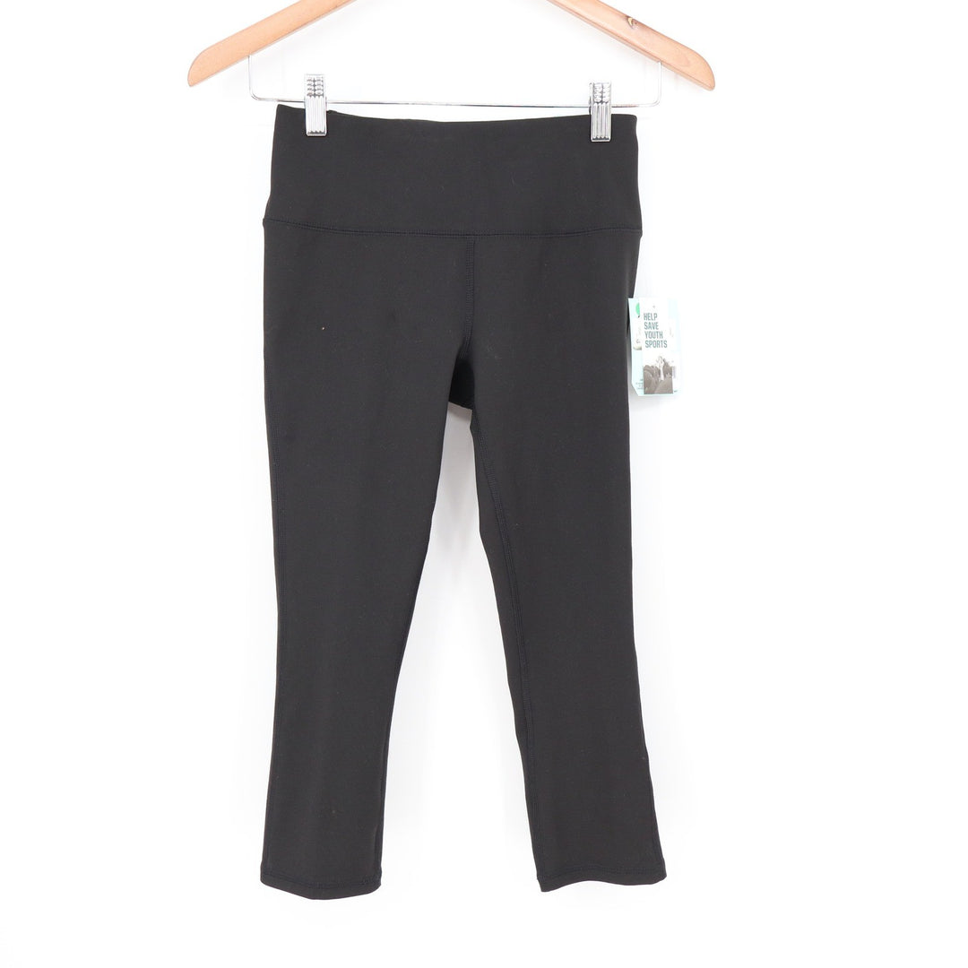 DSG Womens Momentum High Rise Capri Leggings Pure Black XS NEW