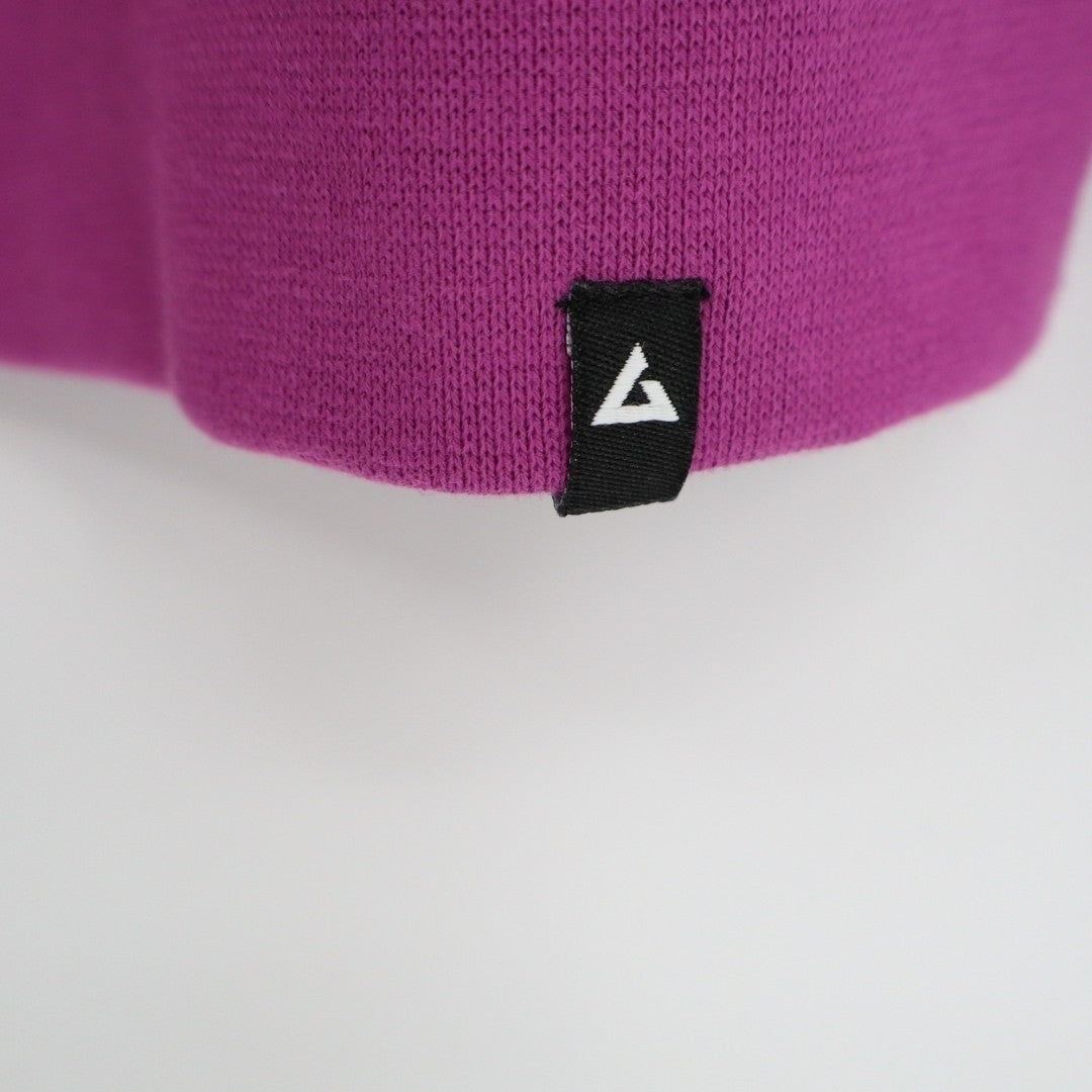 American Giant Hoodie Womens Large Purple Fleece Lined Kangaroo Pocket Full Zip