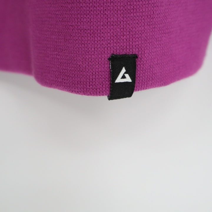 American Giant Hoodie Womens Large Purple Fleece Lined Kangaroo Pocket Full Zip
