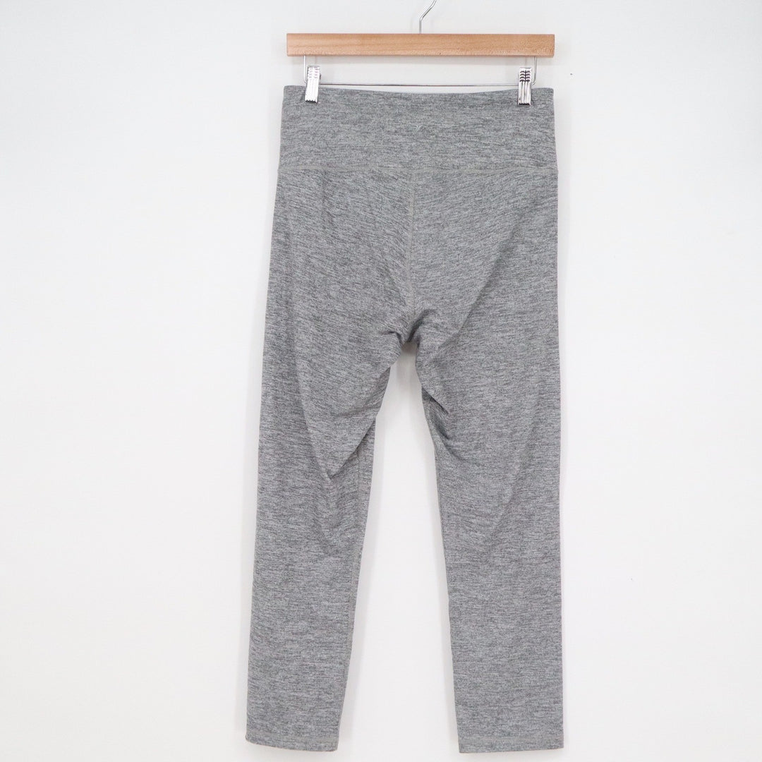 Old Navy Active Go-Dry Gray Space Dye High Rise Cropped Leggings Womens Large
