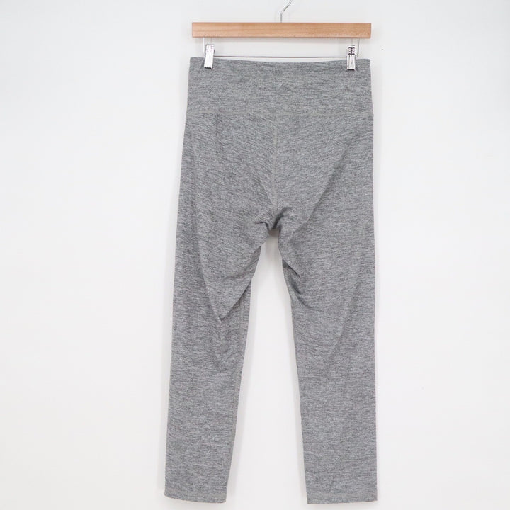Old Navy Active Go-Dry Gray Space Dye High Rise Cropped Leggings Womens Large
