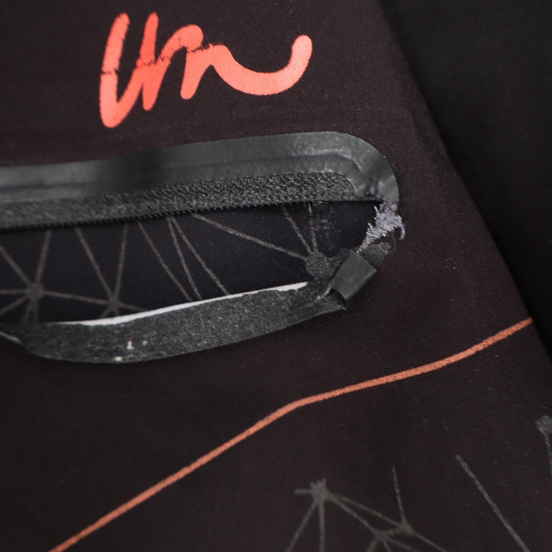 Imperial Motion Mens Geometric Board Shorts Black Neon Orange Size 32