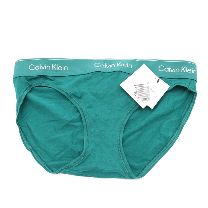 Calvin Klein Icon Bikini Panty Womens Small Blue Stretch Infinity Bond Waistband
