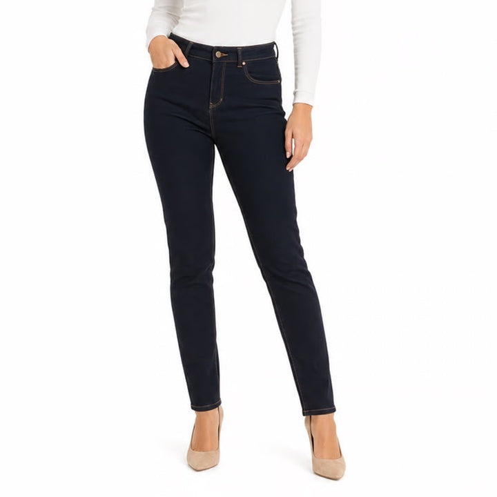 D. Jeans Womens 8 Blue Denim Cotton Stretch Preppy Mid Rise 5-Pockets Skinny Leg