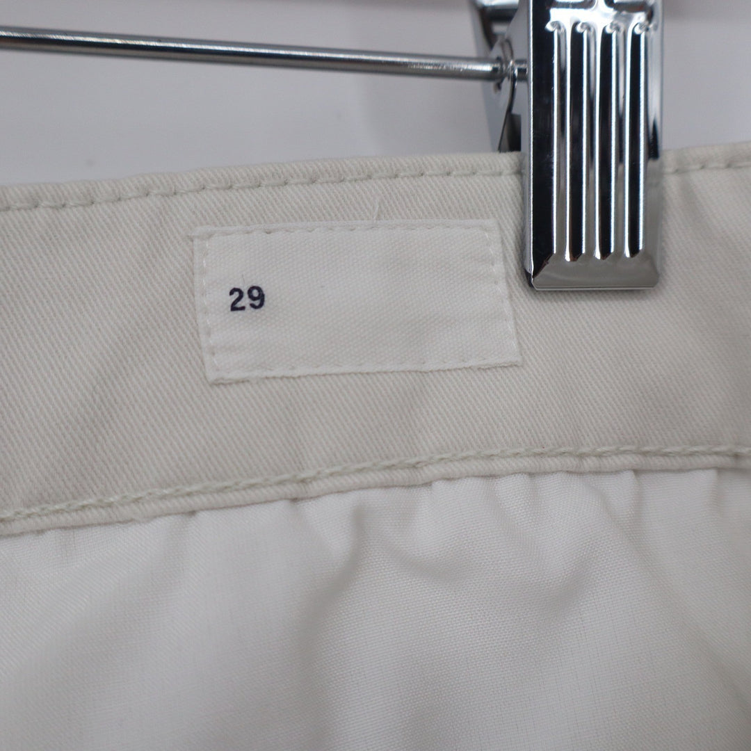 Gap Mens 29 Stretch Chino Shorts Off White Beige Cotton Lycra Casual