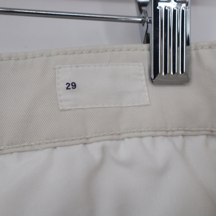 Gap Mens 29 Stretch Chino Shorts Off White Beige Cotton Lycra Casual