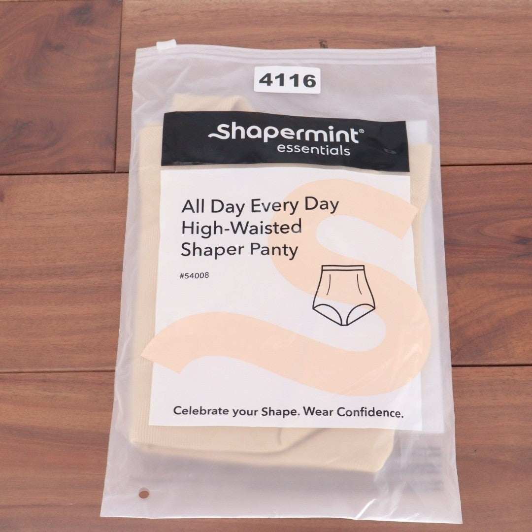 Shapermint Essentials All Day Every Day High-Waisted Shaper Panty Women M/L Chai